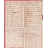 DEBOURSE MANUSCRIT NIMES GARD + CACHET ARRIVE SPECIAL NIMES 11 BRUMAIRE AN 10 DEPART FLORAC LOZERE TEXTE ISPAGNAC LETTRE
