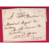 MARQUE P11P MILHAUD MILLAU AVEYRON 1823 POUR BELMONT PAR ST AFFRIQUE INDICE 12 LETTRE COVER