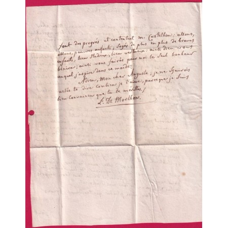 MARQUE P11P MILHAUD MILLAU AVEYRON 1823 POUR BELMONT PAR ST AFFRIQUE INDICE 12 LETTRE COVER