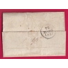 MARQUE P73P GUIGNES SEINE ET MARNE 1827 PORT VERIFIE POUR LUNEL HERAULT INDICE 14 LETTRE COVER