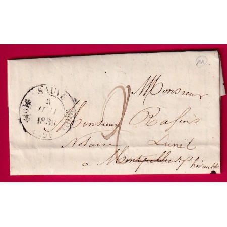 CAD TYPE 11 SAUVE GARD 1839 POUR MONTPELLIER HERAULT REEXP LUNEL INDICE 11 LETTRE COVER