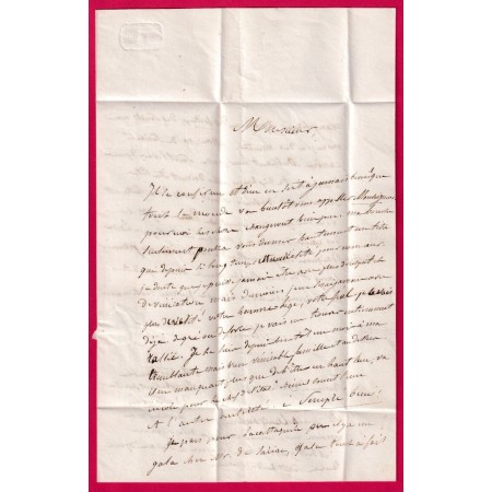 CURSIVE 31 BARRAN GERS EN ROUGE + PP ROUGE CAD TYPE 15 AUCH POUR AUCH LETTRE LOCALE SANS TAXE AU DOS LETTRE COVER