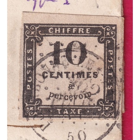 TAXE N°1 PC 462 BOURBONNE LES BAINS HAUTE MARNE RARE ASSOCATION N°1 ET PC LETTRE COVER