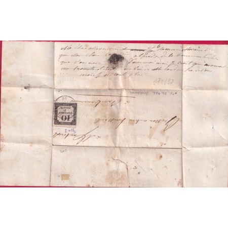 TAXE N°1 PC 462 BOURBONNE LES BAINS HAUTE MARNE RARE ASSOCATION N°1 ET PC LETTRE COVER