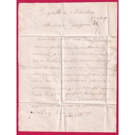 TAXE N°2 CAD TYPE 15 BRIEY MOSELLE CAD TYPE 22 PIERREPONT BOITE RURALE E BAZAILLES MEURTHE ET MOSELLE LETTRE COVER
