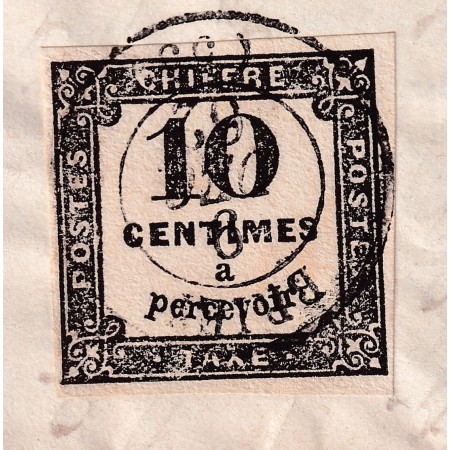 TAXE N°2 CAD TYPE 15 BRIEY MOSELLE CAD TYPE 22 PIERREPONT BOITE RURALE E BAZAILLES MEURTHE ET MOSELLE LETTRE COVER
