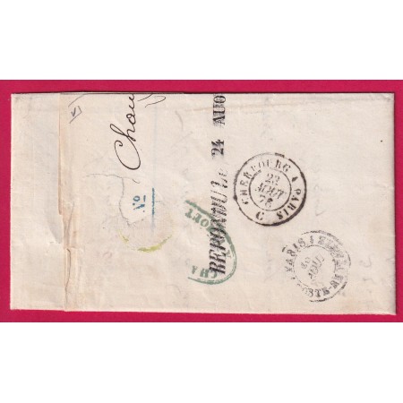N°54 X2 56 CAD TYPE 16 VIMOUTIERS ORNE POUR PARIS LETTRE COVER