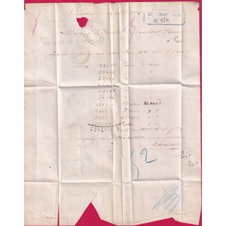 N°54 X2 56 CAD TYPE 16 VIMOUTIERS ORNE POUR PARIS LETTRE COVER