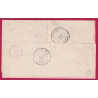 CAD IMPRIME PARIS PP40 TAXE N°18 CHARNY YONNE REEXP OUERA ALGERIE 1889 RARE LETTRE COVER