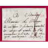 MARQUE DOUAI EN ROUGE DOUAY NORD LENAIN N°10 INDICE 12 POUR PARIS LETTRE COVER