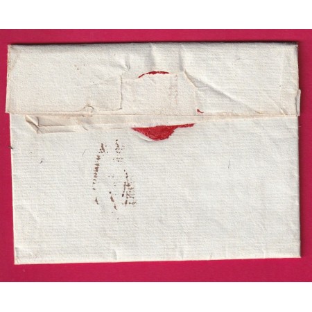 MARQUE DOUAI EN ROUGE DOUAY NORD LENAIN N°10 INDICE 12 POUR PARIS LETTRE COVER