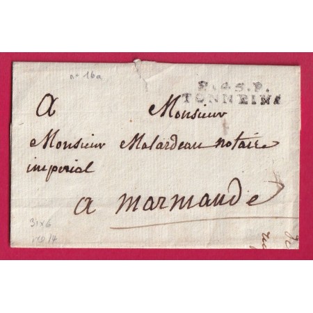 MARQUE P45P TONNEINS LOT ET GARONNE 31X6 INDICE 14 POUR MARMANDE LETTRE COVER