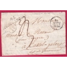 MARQUE 45 MONFLANQUIN LOT ET GARONNE + DECIME RURAL DE MARTEL POUR CASTELJALOUX RARE COMBINAISON 1830  LETTRE COVER