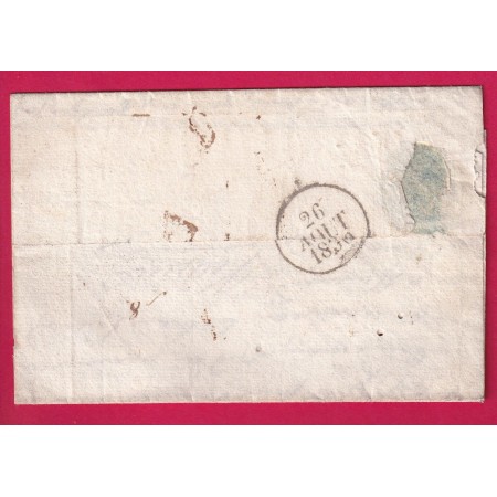 MARQUE 45 MONFLANQUIN LOT ET GARONNE + DECIME RURAL DE MARTEL POUR CASTELJALOUX RARE COMBINAISON 1830  LETTRE COVER