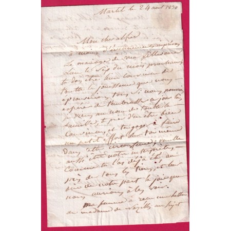 MARQUE 45 MONFLANQUIN LOT ET GARONNE + DECIME RURAL DE MARTEL POUR CASTELJALOUX RARE COMBINAISON 1830  LETTRE COVER
