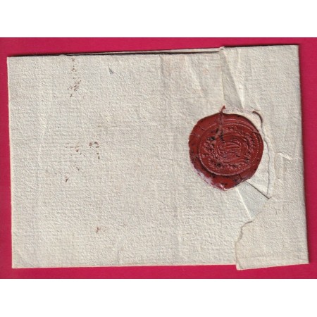 MARQUE 35 CHATEAUROUX INDRE 1797 MENTION ROUTE D'ORLEANS POUR GIEN LOIRET LETTRE COVER