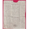 MARQUE 35 CHATEAUROUX INDRE 1797 MENTION ROUTE D'ORLEANS POUR GIEN LOIRET LETTRE COVER