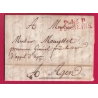 MARQUE P45P TONNEINS LOT ET GARONNE EN ROUGE 1814 POUR AGEN INDICE 13 LETTRE COVER FRANCE