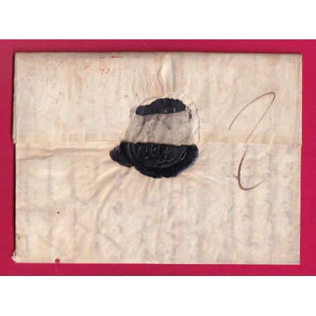 MARQUE P45P TONNEINS LOT ET GARONNE EN ROUGE 1814 POUR AGEN INDICE 13 LETTRE COVER FRANCE