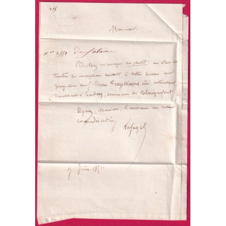 N°4 BLEU FONCE GRILLE MONFLANQUIN LOT ET GARONNE DATEUR MOIS A L'ENVERS POUR VILLENEUVE SUR LOT INDICE 16 LETTRE COVER