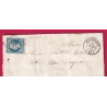 N°10 PC 1885 MARMANDE LOT ET GARONNE POUR LE MAS D'AGENAIS LETTRE COVER