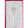 N°14 GC 3442 SOS LOT ET GARONNE CAD TYPE 22 DU 29 DEC 1862 GC PRECOCE POUR MONT DE MARSAN LANDES LETTRE COVER