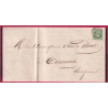 N°12 CAD TYPE 15 TONNEINS LOT ET GARONNE POUR TONNEINS FAIRE PART DECES 1863 LETTRE COVER