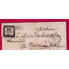 TAXE N°2 CAD TYPE 15 MARMANDE LOT ET GARONNE 1862 POUR MARMANDE TEXTE DE MONTAUBAN TARN ET GARONNE LETTRE COVER