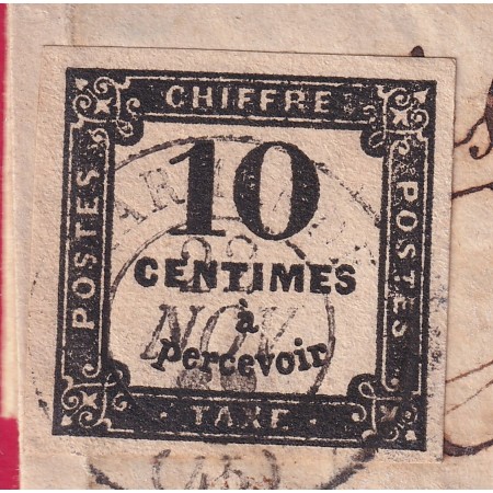 TAXE N°2 CAD TYPE 15 MARMANDE LOT ET GARONNE 1862 POUR MARMANDE TEXTE DE MONTAUBAN TARN ET GARONNE LETTRE COVER
