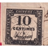 TAXE N°2 CAD TYPE 15 MARMANDE LOT ET GARONNE 1862 POUR MARMANDE TEXTE DE MONTAUBAN TARN ET GARONNE LETTRE COVER