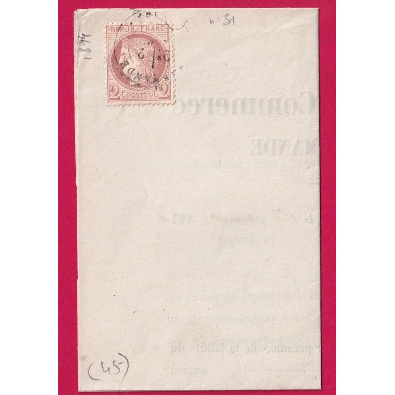 N°51 CAD TYPE 17 MARMANDE LOT ET GARONNE LETTRE COVER