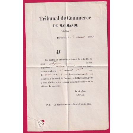 N°51 CAD TYPE 17 MARMANDE LOT ET GARONNE LETTRE COVER