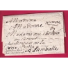 LETTRE DE PARIS 1686 POUR LAMBALLE COTES DU NORD MENTION BRETAGNE MANUSCRIT LETTRE COVER