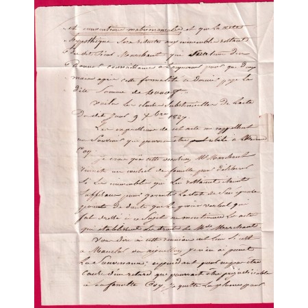 CURSIVE 45 MONCLAR LOT ET GARONNE INDICE 26mm CAD TYPE 13 SAINTE LIVRADE POUR AIGUILLON 1841 INDICE 14 LETTRE COVER