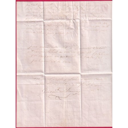 CAD TYPE 13 CORTE CORSE 1845 POUR MONTPELLIER HERAULT LETTRE COVER