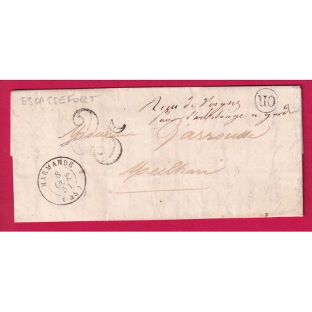 CAD TYPE 15 MARMANDE OR ESCASSEFORT POUR MEILHAN LETTRE COVER