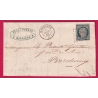 N°4 PC 1885 MARMANDE LOT ET GARONNE POUR BORDEAUX LETTRE COVER