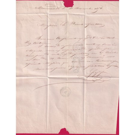 N°4 PC 1885 MARMANDE LOT ET GARONNE POUR BORDEAUX LETTRE COVER