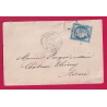 N°60 PARIS ETOILE 16 R TURBIGO POUR CHATEAUTHIERRY AISNE LETTRE COVER