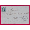 N°29 GC 3625 ST GEORGES D'ORQUES HERAULT CAD TYPE 22 POUR CETTE INDICE 10 LETTRE COVER