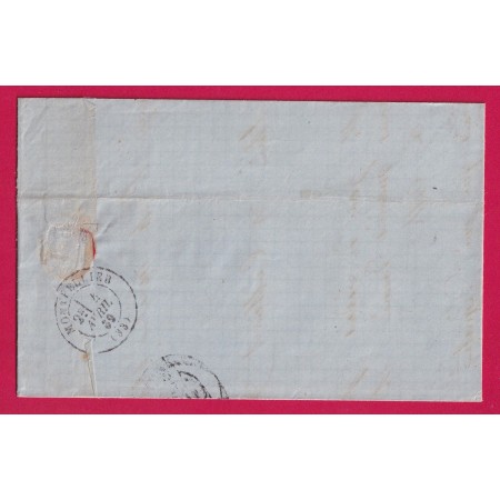 N°29 GC 3625 ST GEORGES D'ORQUES HERAULT CAD TYPE 22 POUR CETTE INDICE 10 LETTRE COVER