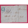 N°60 GC 4661 POUSSAN HERAULT CAD TYPE 24 POUR CETTE INDICE 13 LETTRE COVER
