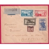 SAIGON COCHINCHINE 1948 POUR MARSEILLE PAR AVION LETTRE COVER