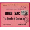 ALGERIE N°304 GUELMA CONSTANTINE 1955 HORS SAC LA DEPECHE DE CONSTANTINE LETTRE COVER