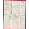 MARQUE 62 CLERMONT FERRAND AU VERSO UTILISE EN DEBOURSE 1809 MINISTRE DE LA GUERRE PUY DE DOME LETTRE COVER