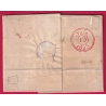ALLEMAGNE DUSSELDORF + CPR2 ENTREE PRUSSE PAR GIVET ARDENNES 1825 LETTRE COVER