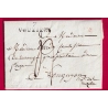 MARQUE 7 VOUZIERS ARDENNES POUR LONGUYON MOSELLE 1818 LETTRE COVER