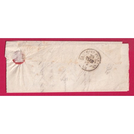 CAD TYPE 15 VIC LE COMTE PUY DE DOME BOITE RURALE SUPPLEMENTAIRE B2 MIREFLEURS POUR CLERMONT FERRAND LETTRE COVER