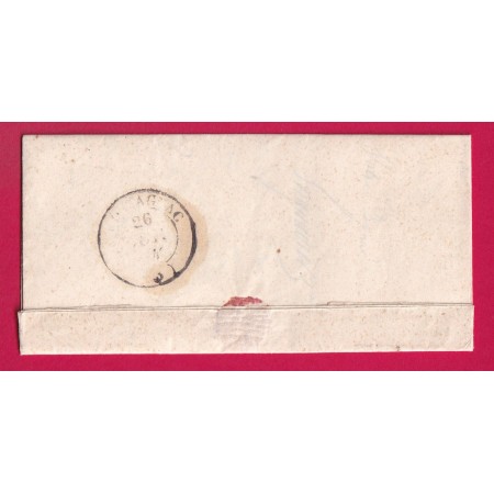 CAD TYPE 15 BEZIERS HERAULT 1847 OR PUISSALICON POUR MONTAGNAC LETTRE COVER