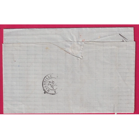 N°60 CAD TYPE 16 COLLOBRIERE VAR POUR MARSEILLE LETTRE COVER